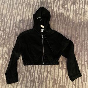 Princess Polly Cropped Corduroy Hooded Short Coat